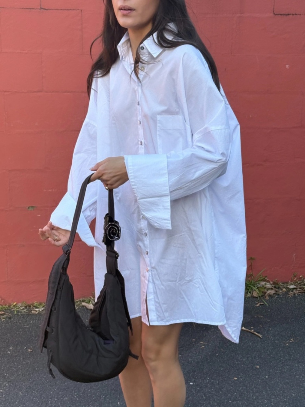 Unikspace Stevie Oversized Poplin Shirt Dress